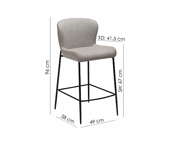 Glam counter stool